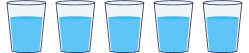 5 vasos